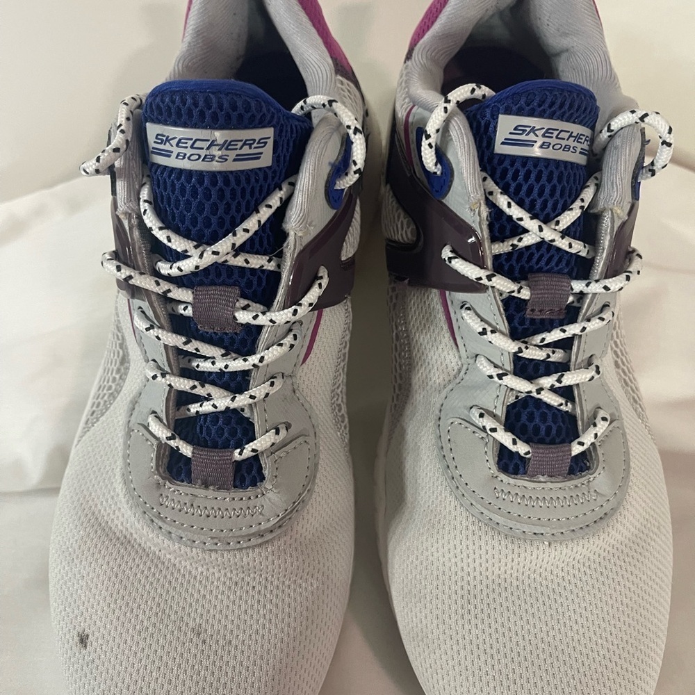 Skechers Light Gray and Violet Sneakers - Picture 11 of 11